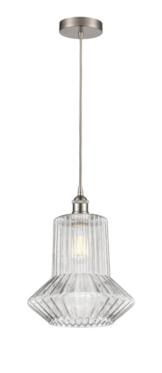 Edison LED Pendant in Brushed Satin Nickel (405|616-1P-SN-G212-LED)
