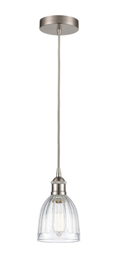 Edison One Light Mini Pendant in Brushed Satin Nickel (405|616-1P-SN-G442)