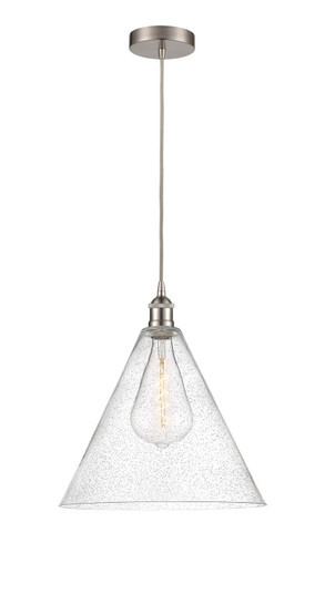 Edison LED Pendant in Brushed Satin Nickel (405|616-1P-SN-GBC-164-LED)