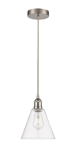 Edison LED Mini Pendant in Brushed Satin Nickel (405|616-1P-SN-GBC-82-LED)