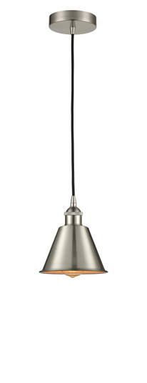 Edison One Light Mini Pendant in Brushed Satin Nickel (405|616-1P-SN-M8)