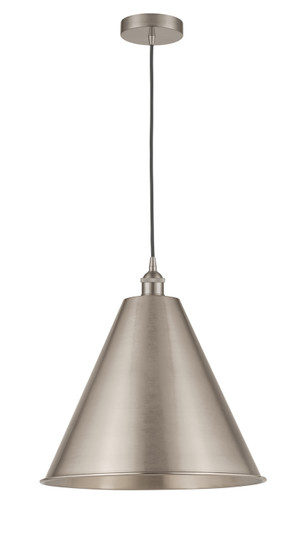 Edison One Light Mini Pendant in Brushed Satin Nickel (405|616-1P-SN-MBC-16-SN)