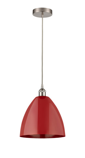 Edison LED Mini Pendant in Brushed Satin Nickel (405|616-1P-SN-MBD-12-RD-LED)