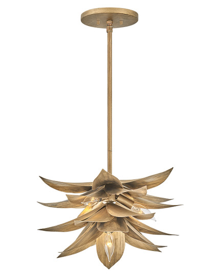 Agave LED Pendant in Burnished Gold (138|FR30811BNG)