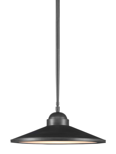 Ditchley One Light Pendant in Black Bronze/White (142|9000-0859)