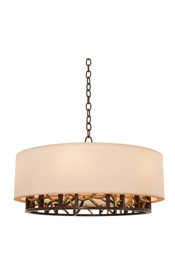 Hudson Six Light Pendant in Bronze Gold (33|504152BZG)