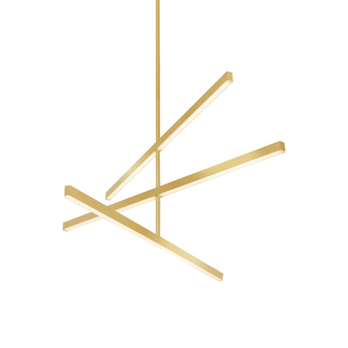 Vega LED Chandelier in Brushed Gold (347|CH10345-BG)