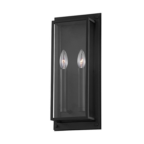 Winslow Two Light Outdoor Wall Sconce in Textured Black (67|B9102-TBK)