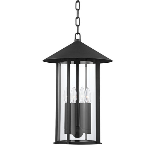 Long Beach Four Light Outdoor Lantern in Textured Black (67|F1913-TBK)