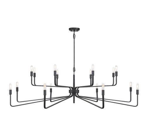 Salem 16 Light Chandelier in Forged Iron (51|1-6402-16-190)