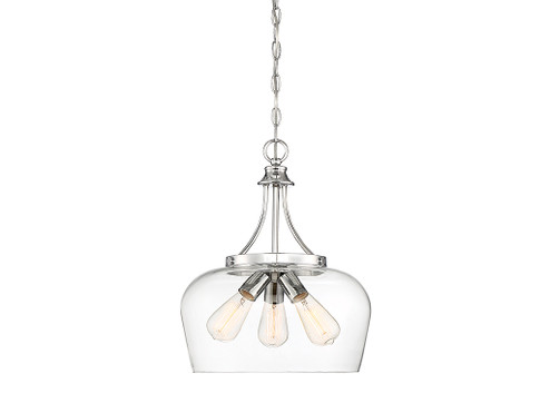 Octave Three Light Pendant in Polished Chrome (51|7-4034-3-11)