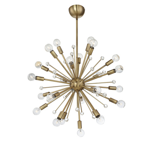 Galea 24 Light Chandelier in Warm Brass (51|7-6099-24-322)