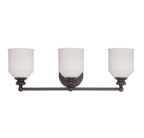 Melrose Three Light Bath Bar in English Bronze (51|8-6836-3-13)