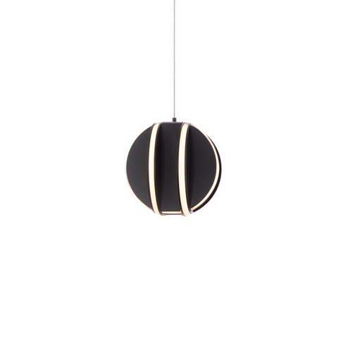 Carillion LED Chandelier in Black (281|PD-36206-BK)