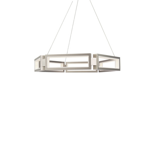 Mies LED Chandelier in Brushed Nickel (281|PD-50835-BN)
