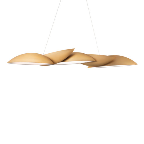 Sydney LED Chandelier in Aged Brass (281|PD-64256-AB)