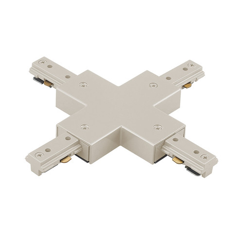 120V Track Track Connector in Brushed Nickel (34|HX-BN)