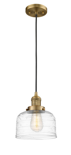 Franklin Restoration One Light Mini Pendant in Brushed Brass (405|201C-BB-G713) Franklin Restoration One Light Mini Pendant in Brushed Brass (405|201C-BB-G713)