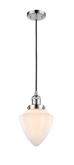 Franklin Restoration One Light Mini Pendant in Polished Chrome (405|201C-PC-G661-7)