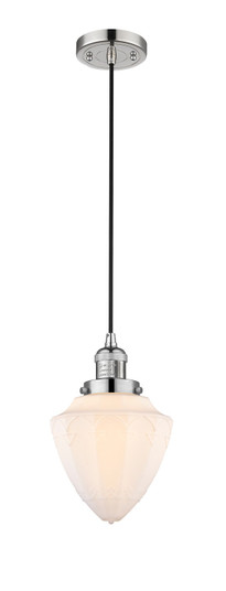 Franklin Restoration One Light Mini Pendant in Polished Nickel (405|201C-PN-G661-7)