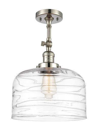 Franklin Restoration One Light Semi-Flush Mount in Polished Nickel (405|201F-PN-G713-L)