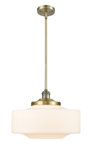 Franklin Restoration One Light Mini Pendant in Antique Brass (405|201S-AB-G691-16)