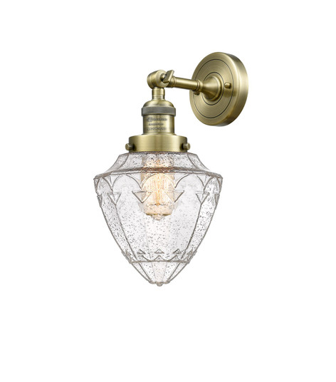 Franklin Restoration One Light Wall Sconce in Antique Brass (405|203-AB-G664-7)