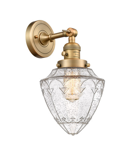Franklin Restoration One Light Wall Sconce in Brushed Brass (405|203SW-BB-G664-7)