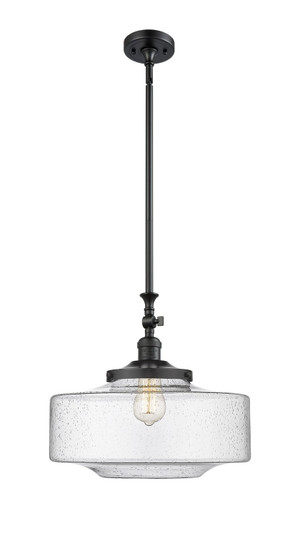 Franklin Restoration One Light Mini Pendant in Matte Black (405|206-BK-G694-16)