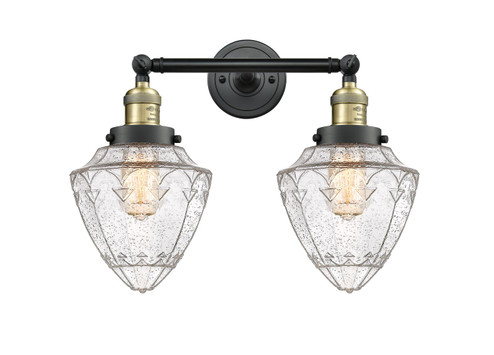 Franklin Restoration Two Light Bath Vanity in Black Antique Brass (405|208-BAB-G664-7)