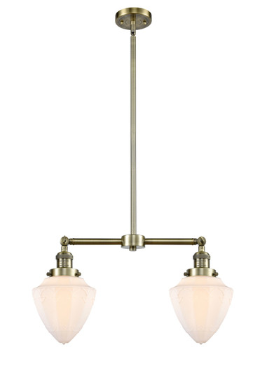 Franklin Restoration LED Island Pendant in Antique Brass (405|209-AB-G661-7-LED)