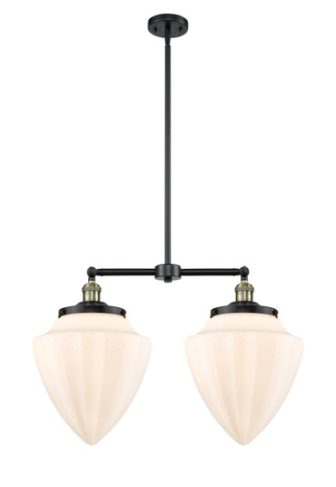 Franklin Restoration LED Island Pendant in Black Antique Brass (405|209-BAB-G661-12-LED)