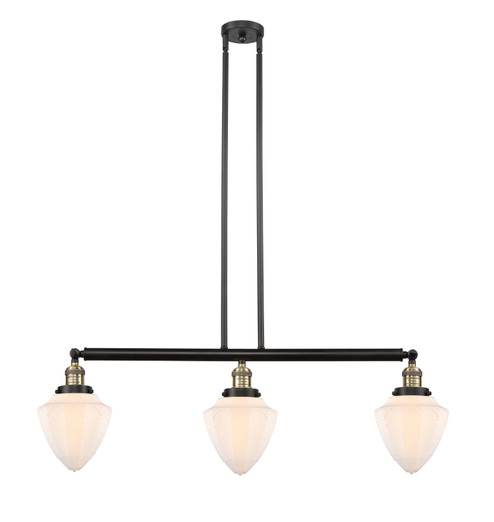 Franklin Restoration LED Island Pendant in Black Antique Brass (405|213-BAB-G661-7-LED)