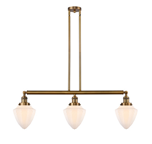 Franklin Restoration LED Island Pendant in Brushed Brass (405|213-BB-G661-7-LED)