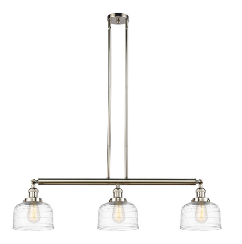 Franklin Restoration Three Light Island Pendant in Polished Nickel (405|213-PN-G713)