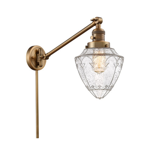 Franklin Restoration LED Swing Arm Lamp in Brushed Brass (405|237-BB-G664-7-LED)
