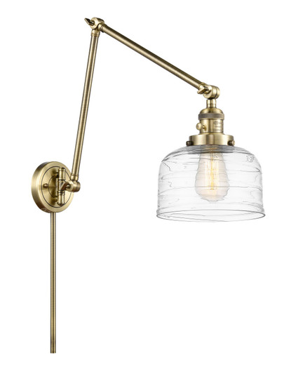 Franklin Restoration One Light Swing Arm Lamp in Antique Brass (405|238-AB-G713)