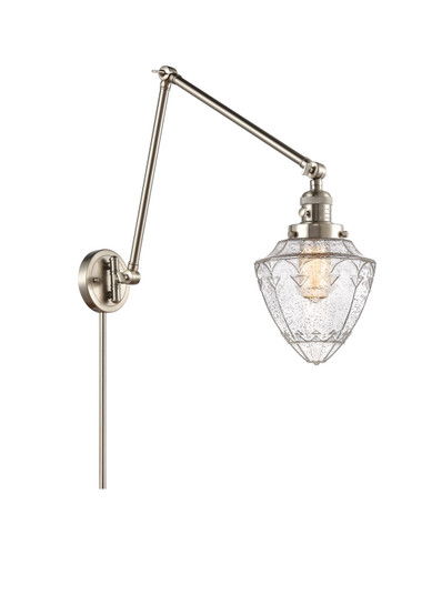 Franklin Restoration One Light Swing Arm Lamp in Brushed Satin Nickel (405|238-SN-G664-7)