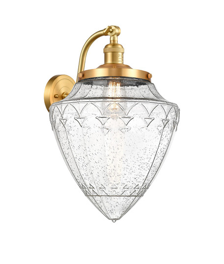 Franklin Restoration One Light Wall Sconce in Satin Gold (405|515-1W-SG-G664-12) Franklin Restoration One Light Wall Sconce in Satin Gold (405|515-1W-SG-G664-12)