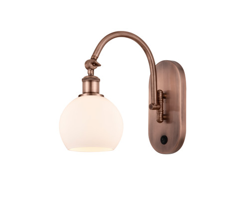Ballston LED Wall Sconce in Antique Copper (405|518-1W-AC-G121-6-LED)