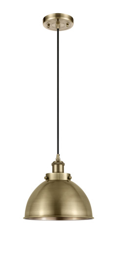 Ballston Urban One Light Mini Pendant in Antique Brass (405|916-1P-AB-MFD-10-AB)