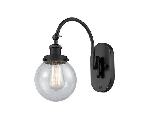 Franklin Restoration One Light Swing Arm in Matte Black (405|918-1W-BK-G204-6)