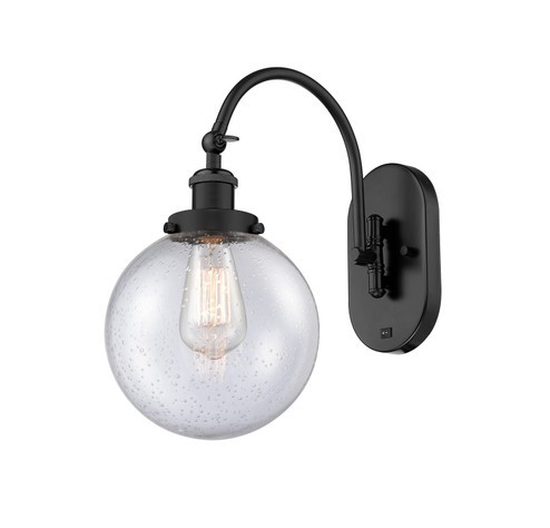 Franklin Restoration LED Wall Sconce in Matte Black (405|918-1W-BK-G204-8-LED)