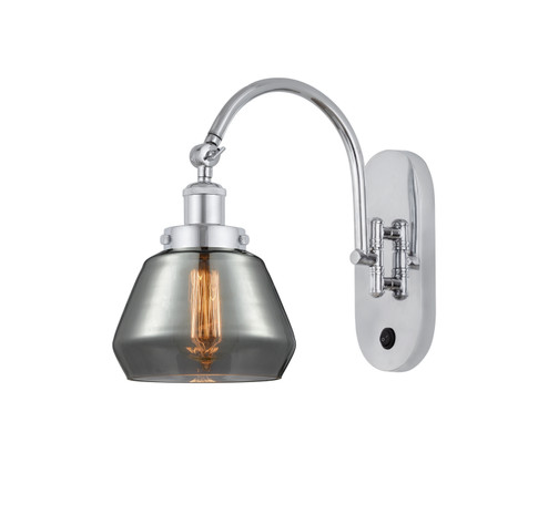 Franklin Restoration One Light Wall Sconce in Polished Chrome (405|918-1W-PC-G173)