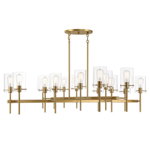 Vista 16 Light Chandelier in Burnished Brass (51|1-1800-16-171)