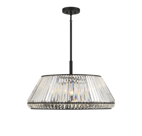 Pyramid Six Light Pendant in Matte Black (51|7-1610-6-89)