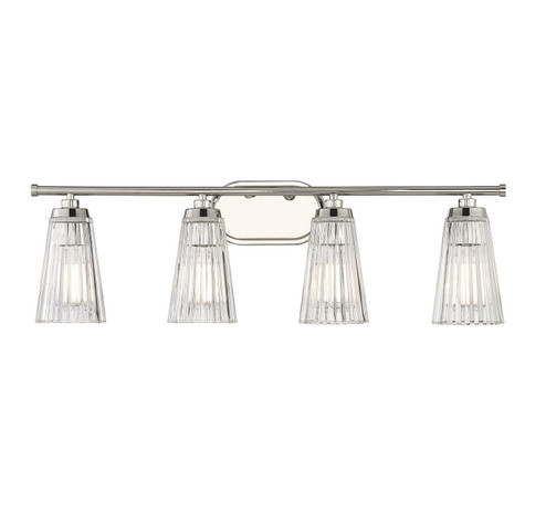 Chantilly Four Light Bathroom Vanity in Polished Nickel (51|8-1745-4-109)