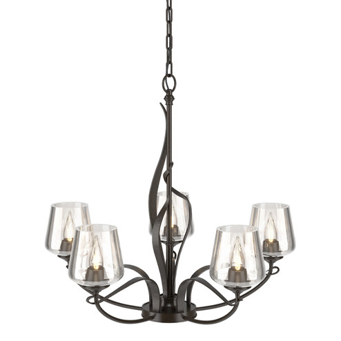 Flora Five Light Chandelier in Oil Rubbed Bronze (39|103040-SKT-14-ZM0236)