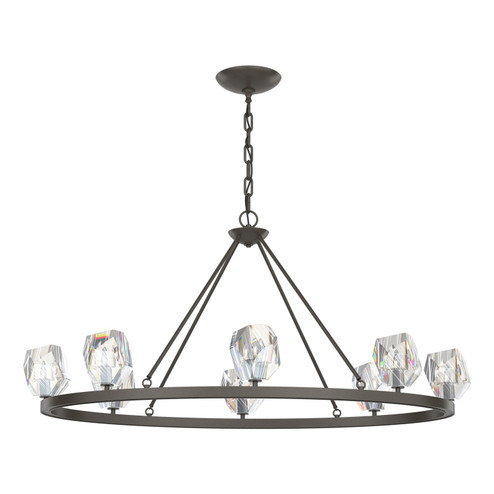 Gatsby Eight Light Chandelier in Dark Smoke (39|105021-SKT-07-CR)