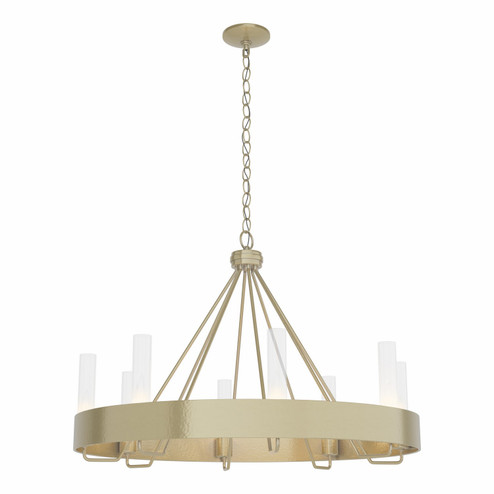 Banded Eight Light Chandelier in Modern Brass (39|105040-SKT-86-ZM0611)